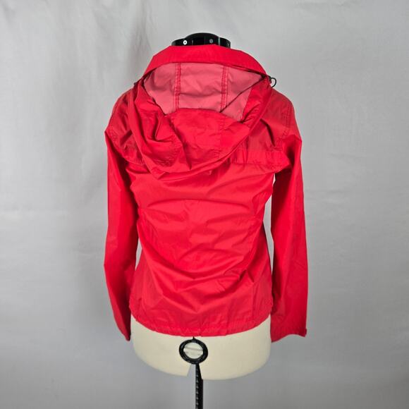 Columbia Light Rain Jacket Women's M Red Omni Shield Full Zip Up Hooded Pockets - Picture 7 of 16